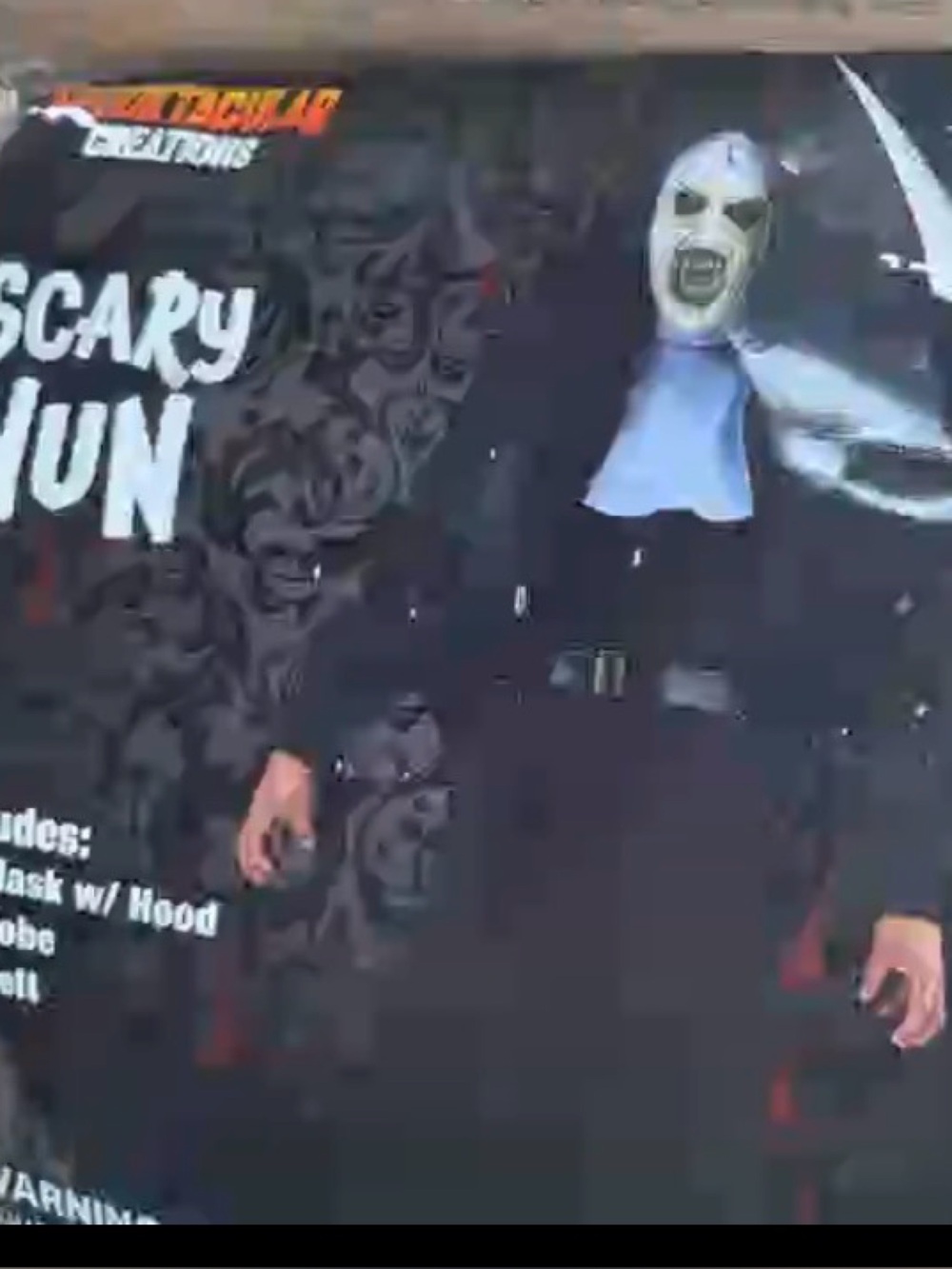 Scary Nun adult Black Costume Jacket
